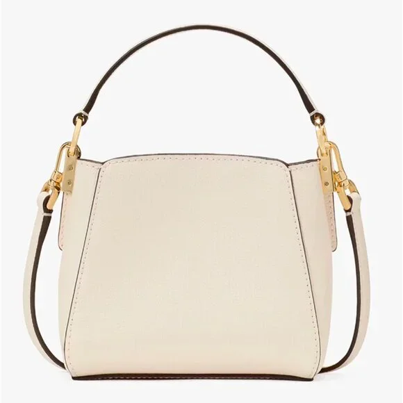 S Kate Spade Phoebe Straw & Leather Mini Top Handle Crossbody Bag KL044 NWT $339 - Picture 4 of 7